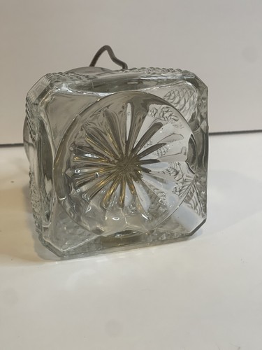 Antique Biscuit Jar Star Cut Crystal Silverplate Top | Vintage Glass | Clear - Picture 4 of 7