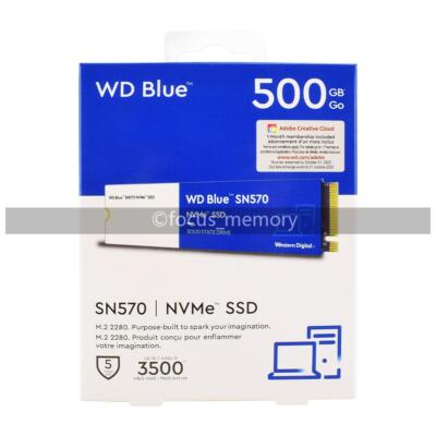 WD BLUE 1TB 500GB 250GB SN570 NVME SSD Internal PCIe M.2 2280 3500 MB/S für PC