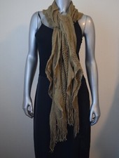 NECK SCARF / SHAWL / WRAP - BROWN