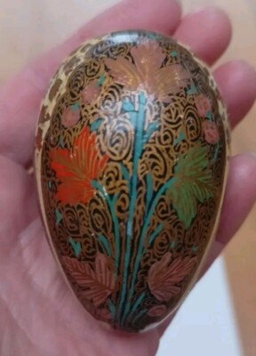 Zart handbemalter Indianer ?  Holzei, Ostern 