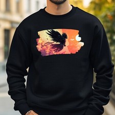 Crow Anime Style Sweatshirt Cosy and Perfect for Any Occasion S to 4XL