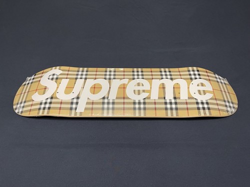 Supreme Burberry Skateboard Deck Beige SS22 - Brand New | eBay