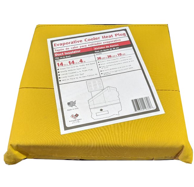 Duct Insulator HVAC Evaporative Cooler Heat Plug 14" x 14" x 4" eBay