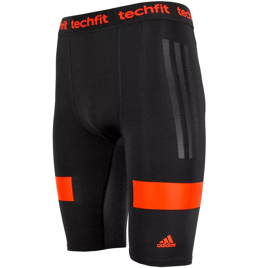 Adidas Techfit Prep Nitro Shorts Tight Men's Kompession Trousers Running  Black