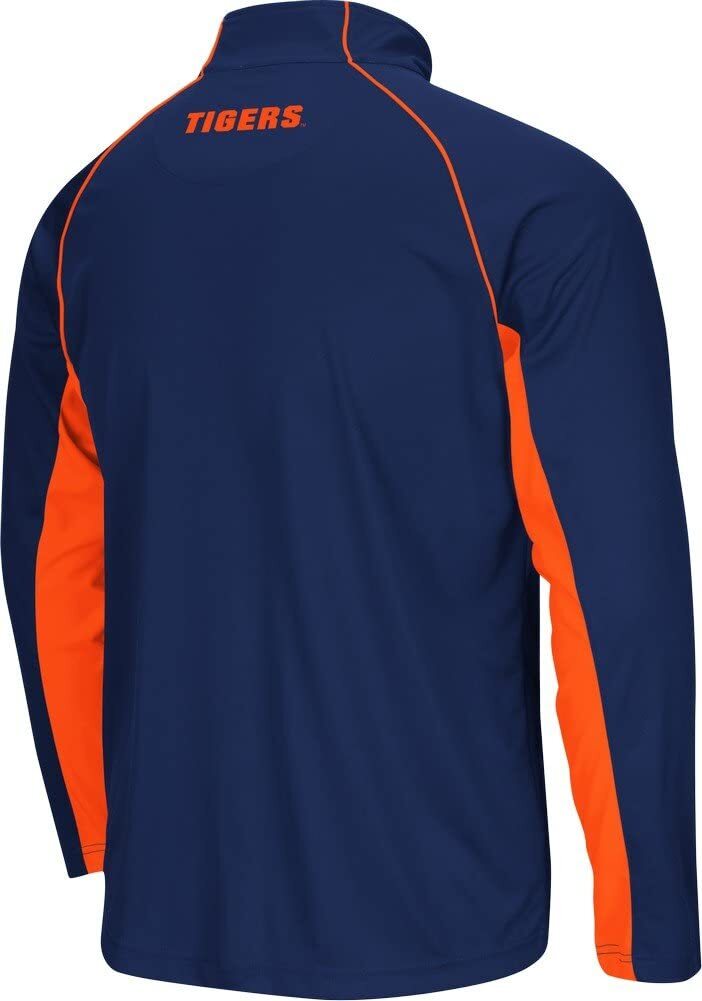 Colosseum Auburn Tigers Lineman 1/4 Zip Pullover Raglan Shirt