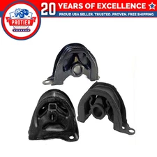 Front & Rear Motor Mount Set Compatible for 1994 - 2001 Acura Integra 1.8L 3PCS