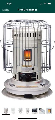 Sengoku CV-23K 6900W Portable Convection Kerosene Heater Silver