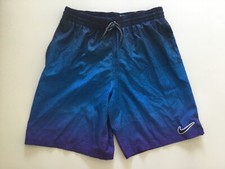 Nike Men  s Swim Bottom Board Shorts Swimsuit NESSC478 Blue Just Do It Size M