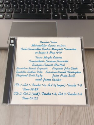 Live Opera Recording CD -1369 Tosca 1979 Olivero Pavarotti MacNeil Cheek Booth