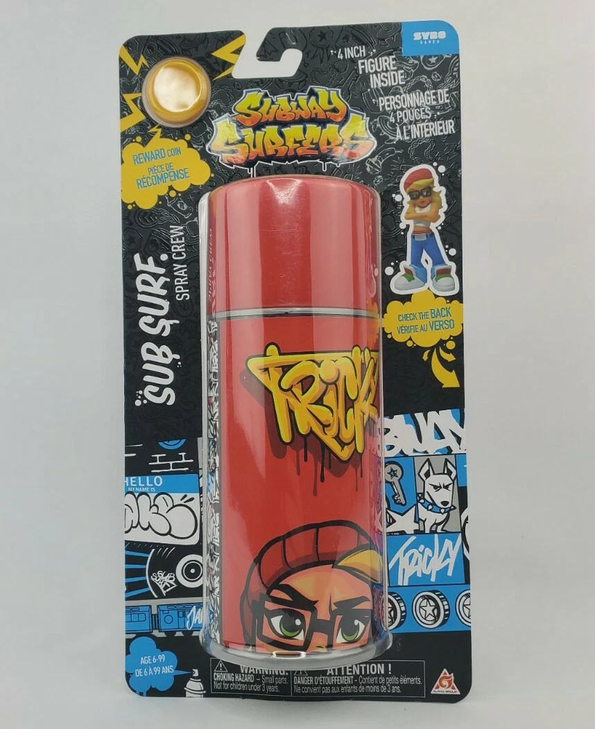 Subway Surfers Sub Surf Spray Crew 4 Vinyl Figure Tricky Reward Coin Toy 4  Inch