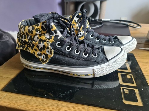 leopard converse trainers