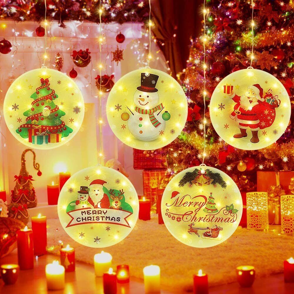 Christmas LED String Fairy Curtain Lights Twinkling Xmas Window Party