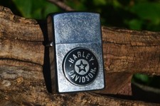 Zippo Lighter - Harley Davidson - Circle Star Emblem - Fat Boy - Model 96946-03V