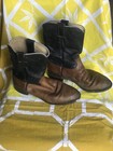 Vintage Justin Boots Men's Western Cowboy Boots SZ 8D Two Tone — photo 3