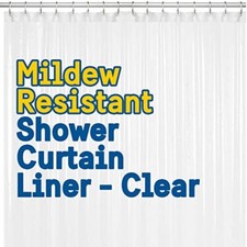 Shower Curtain Liner 72 x 72 PEVA Heavy Duty Shower 72" X 72" Single Clear