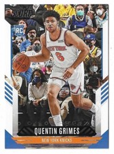 2021-22 Panini Chronicles Score Quentin Grimes Rookie #128 New York Knicks RC