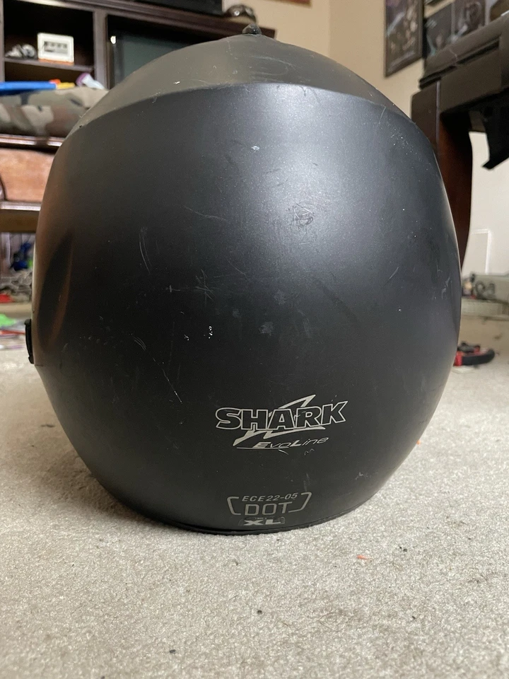 Casco de motocicleta Shark Helmets Evoline XL ECE/22-05 negro mate Foto 2 de 4