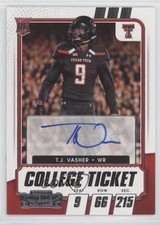 2021 Panini Contenders Draft Picks College Ticket Auto TJ Vasher #243 Auto he0