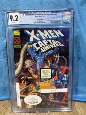 CGC 9.2 X-Men Captain Universe Sleeping Giants 1 1994 CARD ATTACHED Graded Comic