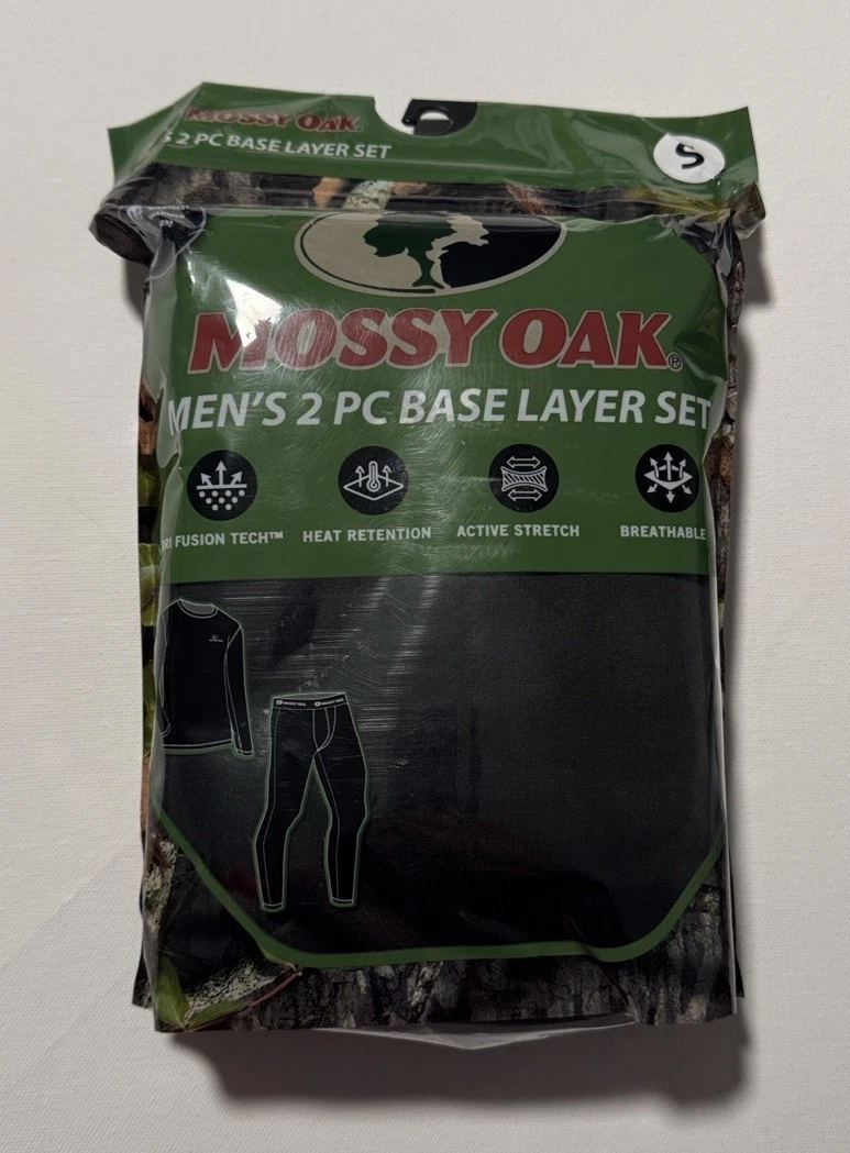 Thermal Baselayer Pants Shirt Mens Small Mossy Oak