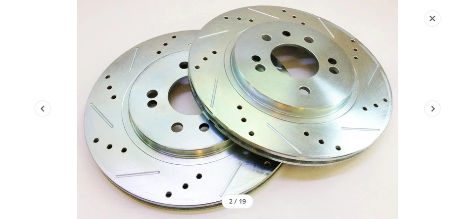 Stage 4 Rear Big Brake Upgrade Kit for Datsun 240Z, 260Z, 280Z Powder-Coated Red - Image 2 of 4