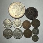 CULL MANIA 1900-O Morgan 90% Silver Dollar, NICE 1839 Large Cent MORE COBM-9767