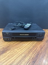 Philips Magnavox VRZ255 AT02 VCR VHS Player Recorder Hi-Fi  With Remote