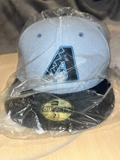 New Era Arizona Diamondbacks 59FIFTY Light Blue Black Hat Size 7 3/4