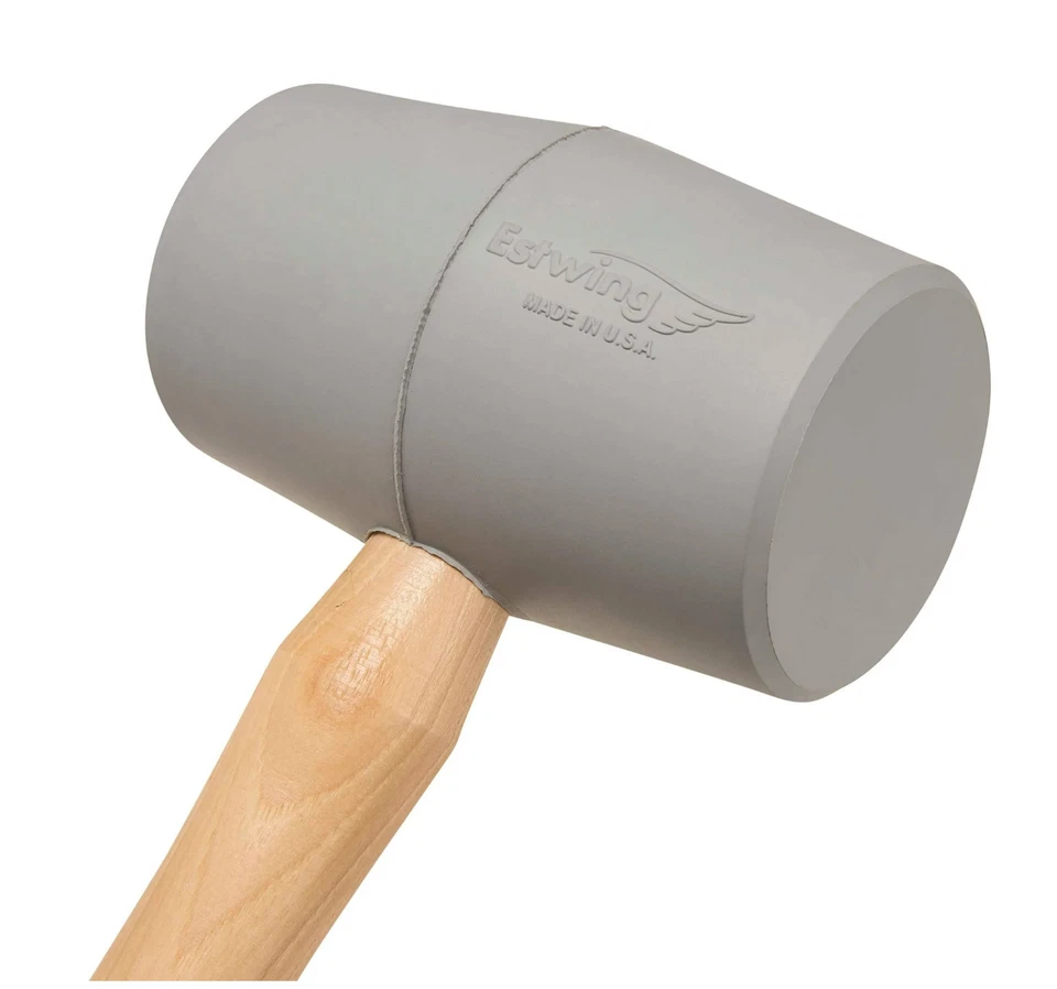 Mazo de goma Deadhead - Martillo No-Mar de 18 OZ con cabeza resistente al rebote nogal americano Foto 3 de 4