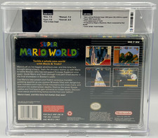 Super Mario World Super Nintendo SNES Oval SOQ CIB Complete WATA 8.5 Graded