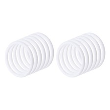 12 Pcs Plastic Dream Catcher Ring,Round Floral Wreath White,4" 