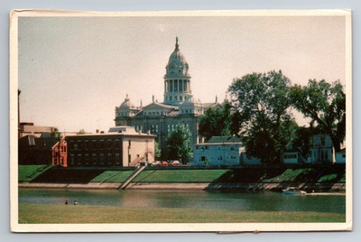 #ad OH Troy Miami County Courthouse Vintage Postcard $1.99