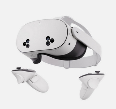 Meta Quest 3s eigenständiges VR-Headset mit Controllern, Weiß, 128 GB