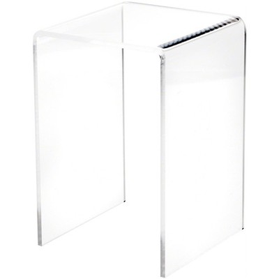 Plymor Clear Acrylic Vertical Square Display Riser, 7.5'' H x 5'' W x 5'' D