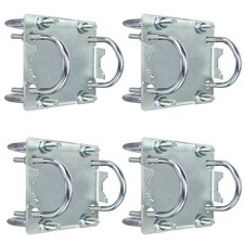 4 Sets Antenna Mast Clamp Cross-Over Bracket Kit with U Bolts for 1"-2" 4 PCS