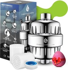 Shower Filter with Silver layer - Multi Stage shower head for Hard Water -