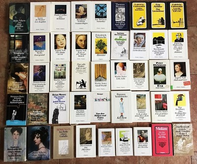 45 Bücher Diogenes Verlag Romane, Krimi, TB, Hardcover, Leon, Donna, Suter, Noll