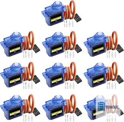 10x 9G Mikro Servo für RC Flugzeug Boot Roboter Arduino Raspberry Blau