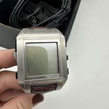 Vintage Fossil Abacus Smart Watch Wrist PDA - Palm OS AU5006 Needs Battery