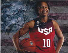 TAMIKA CATCHINGS Signed 8 x 10 Photo WNBA Basketball USA Olympics Indiana FEVER