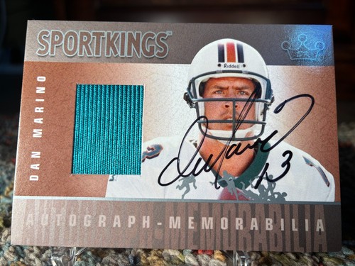 2007 Sportkings DAN MARINO Auto Game Used Memorabilia