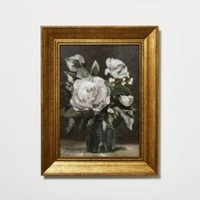 11" x 14" Vintage Floral Framed Wall Canvas - Threshold designed