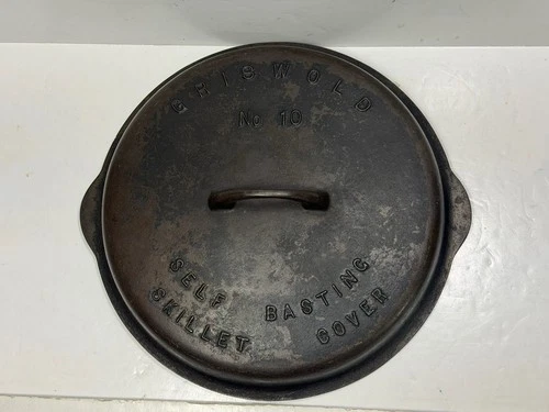 Griswold No 10 Self Basting Skillet Cover Lid Only #1050 Cast Iron (70)