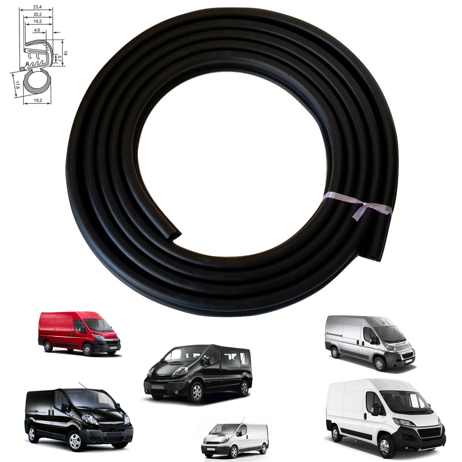 Joint caoutchouc portière avant Trafic II Boxer III Ducato III fuite eau résolue 9025N2