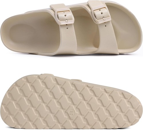 Women's Platform Sandals with Arch Support, Chunky Lightweight Foam Slip on Slid - Picture 4 of 7