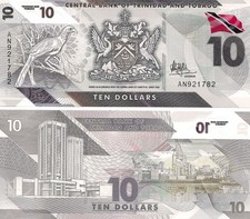 Trinidad and Tobago 2020 $10 Dollars UNC P-62 Polymer