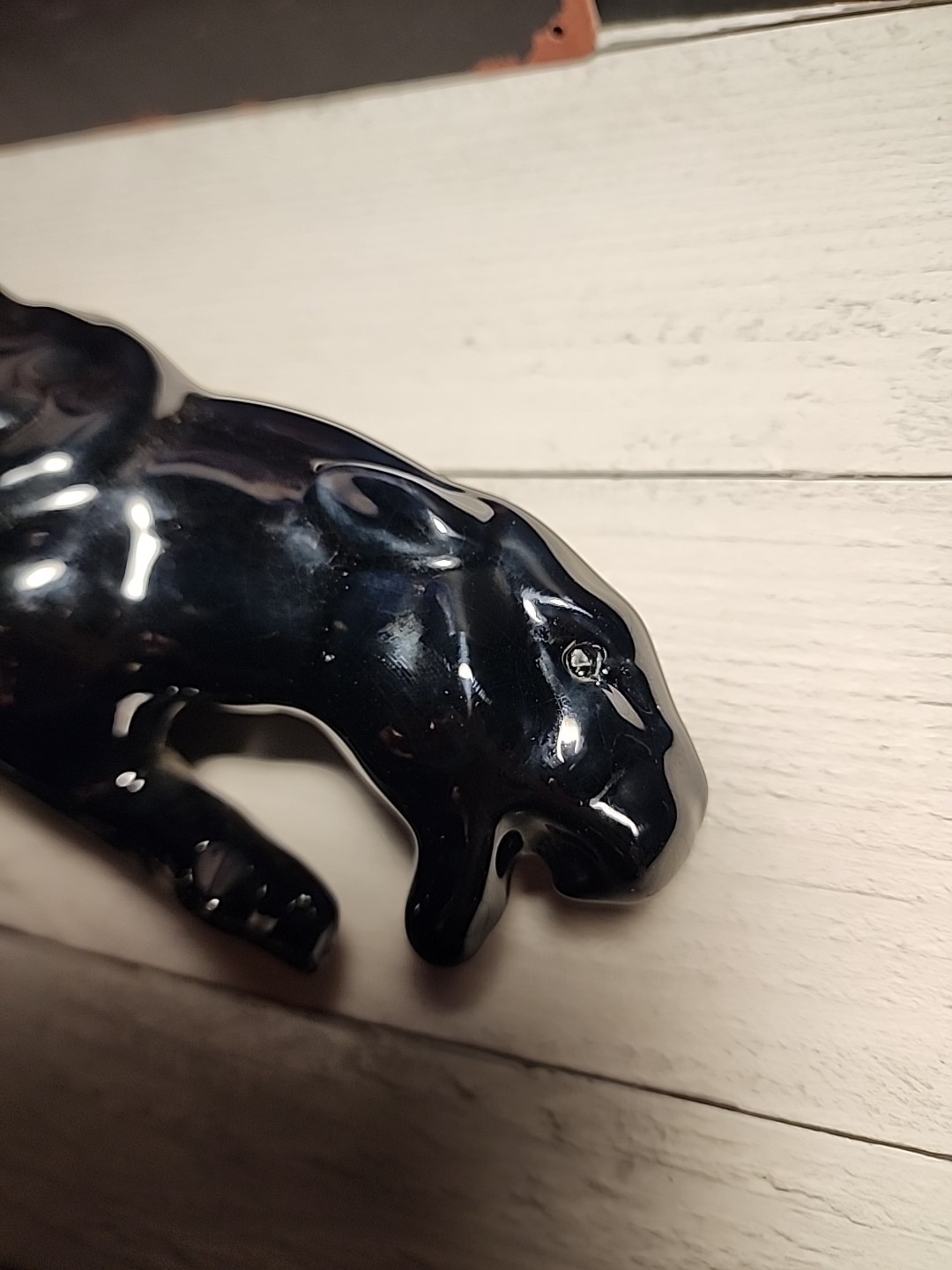 Vintage Hagger Stalking Black Panther Ceramic Mid Century Modern Pottery 13" thumbnail 5