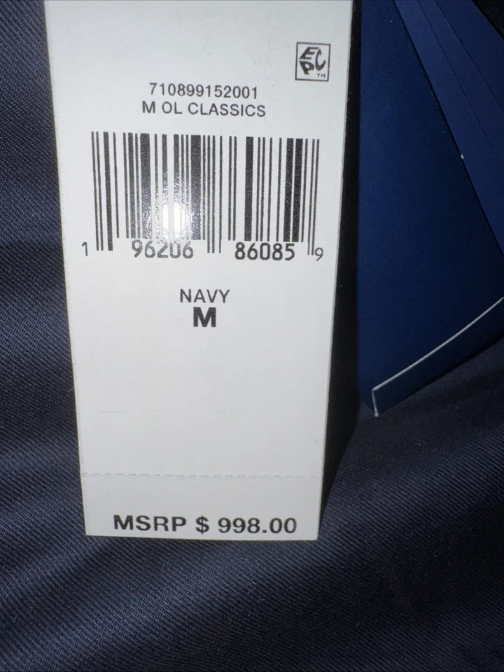 Ralph Lauren Polo M Azul Gamuza Forrado Chaleco Puffer Venta al por menor $998 Foto 3 de 4