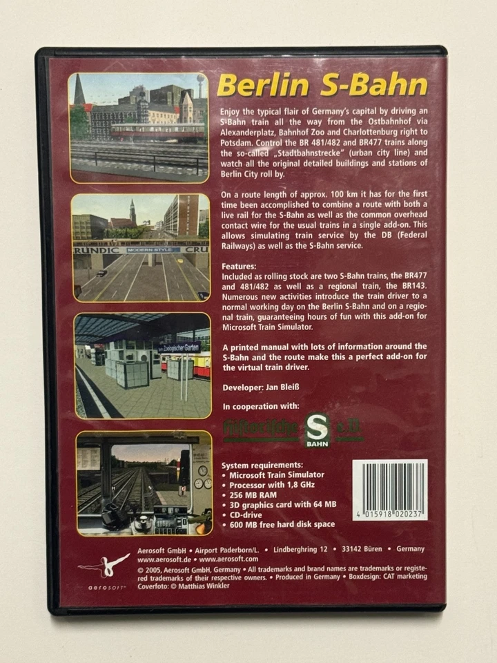 Berlin Subway / Berlin S-Bahn - Microsoft Train Simulator Add-On - PC CD-Rom - Image 3 of 4