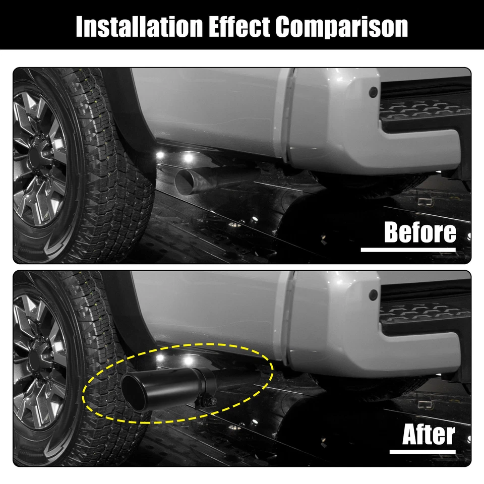 Pack de 1 punta de escape para Toyota Tacoma 2005-2022 PT932-35180-02 Foto 4 de 4